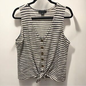 Sanctuary Striped Tank Top - Navy and Cream